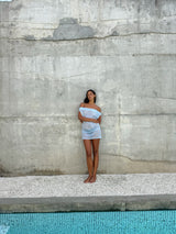 Dukan Dress in Blue Sparkle