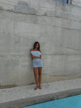 Dukan Dress in Blue Sparkle