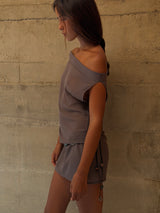 Dukan Dress in Slate