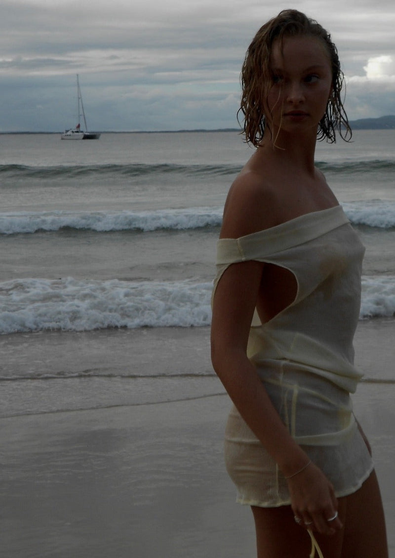 Dukan Dress in Pale Yellow