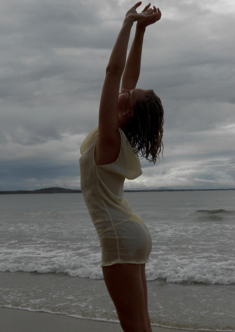 Dukan Dress in Pale Yellow