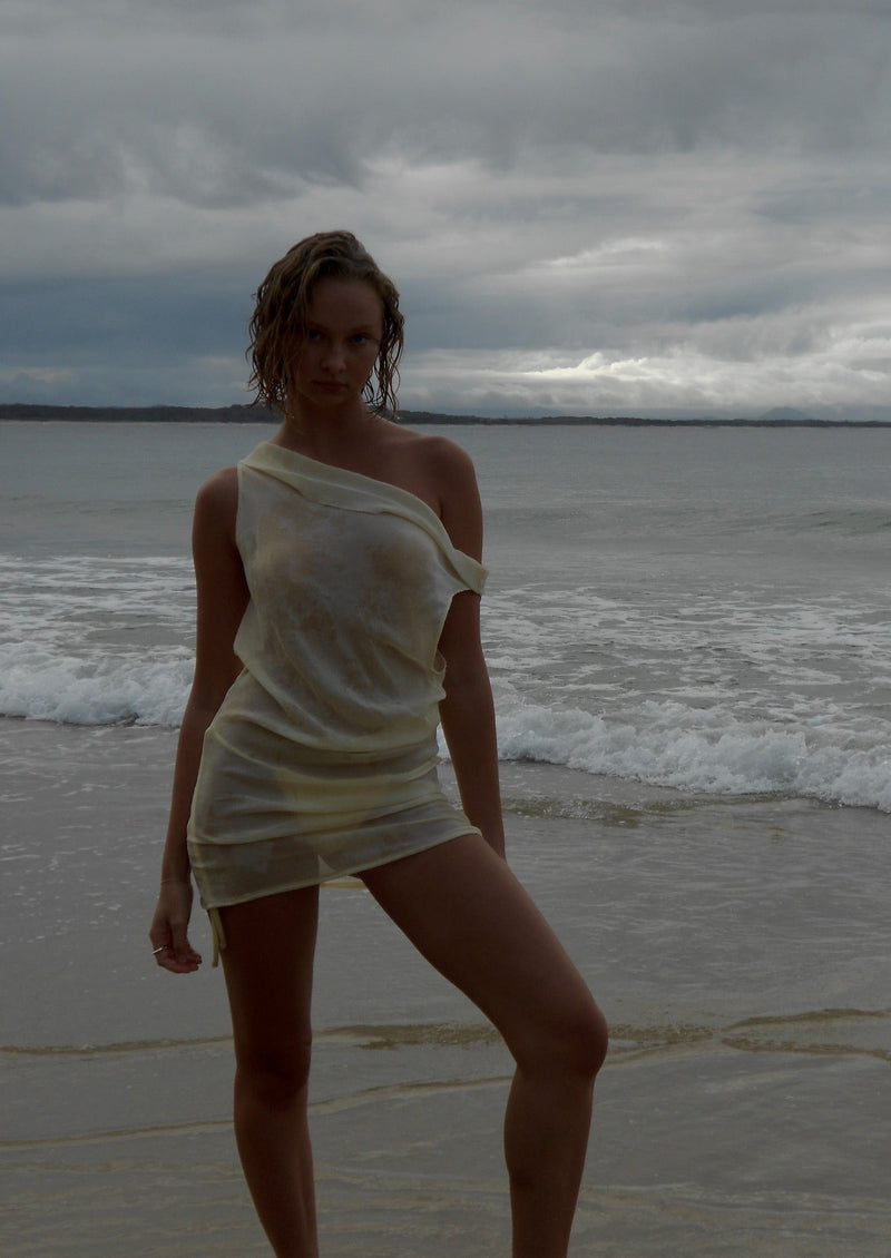Dukan Dress in Pale Yellow