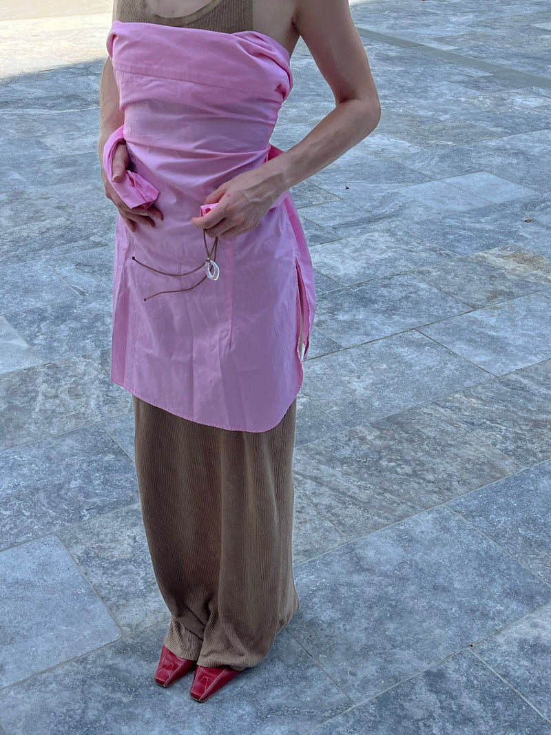 Wrap Shirt in Pink