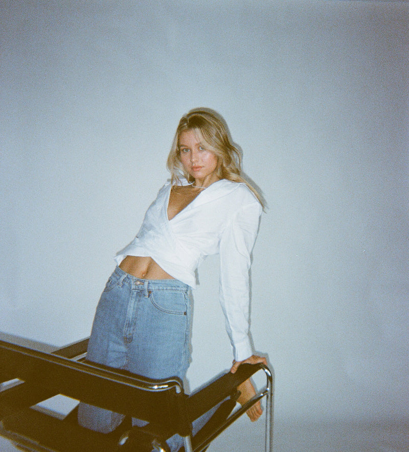 Wrap Shirt in White