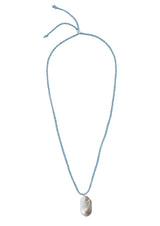 Pania Pearl Cord Necklace Blue
